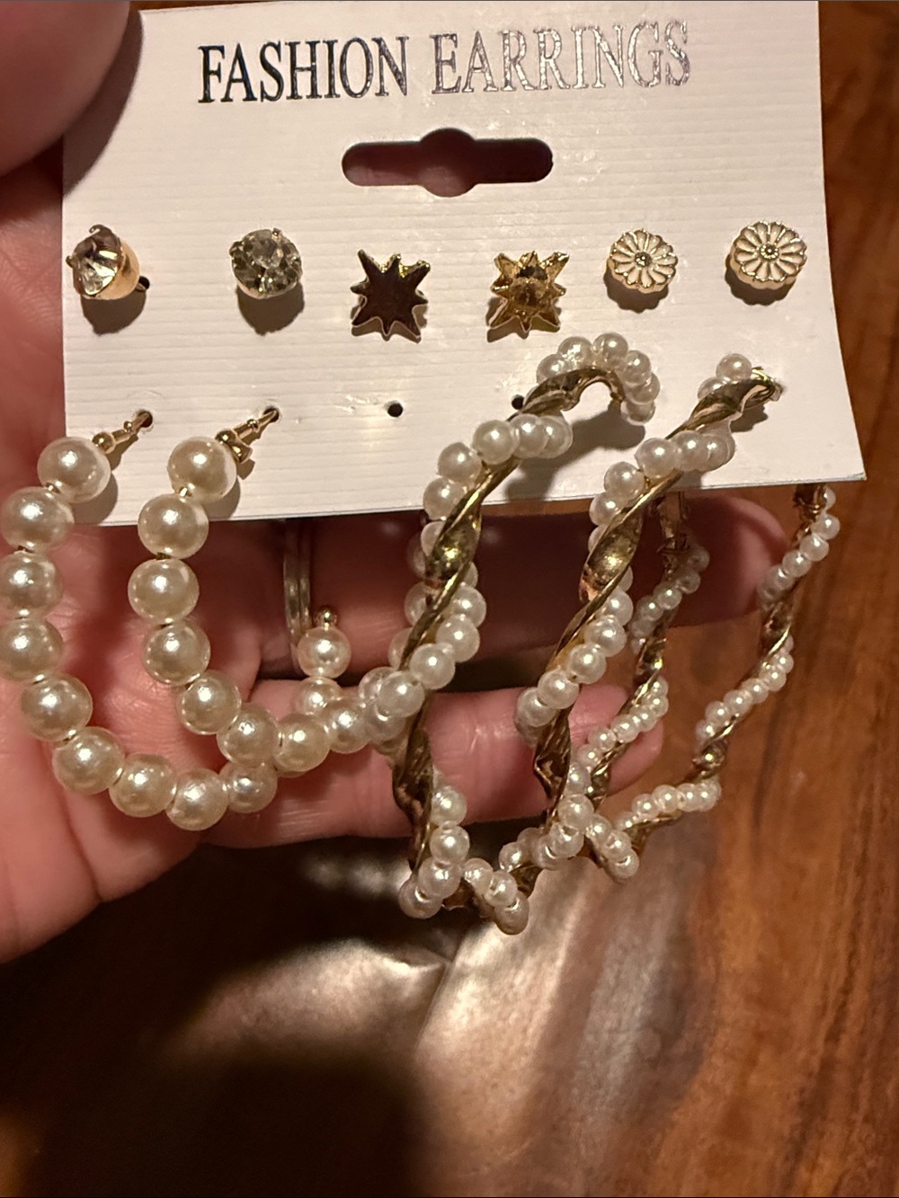 10/$30 blue dangle earrings